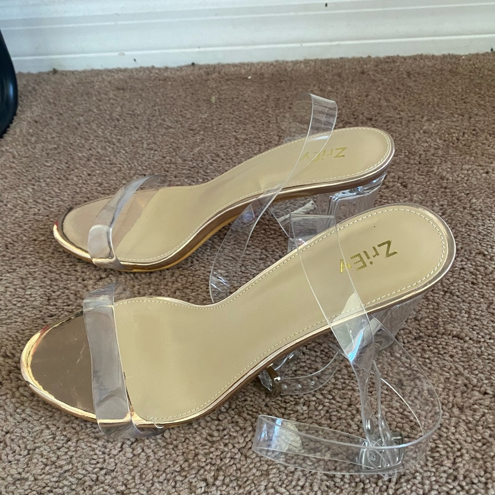 Clear heels